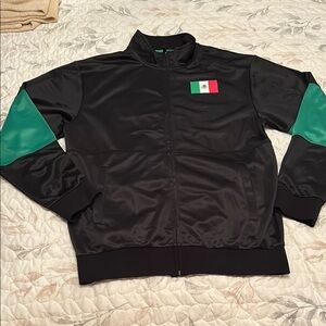 Unisex Black and Green México Track Jacket